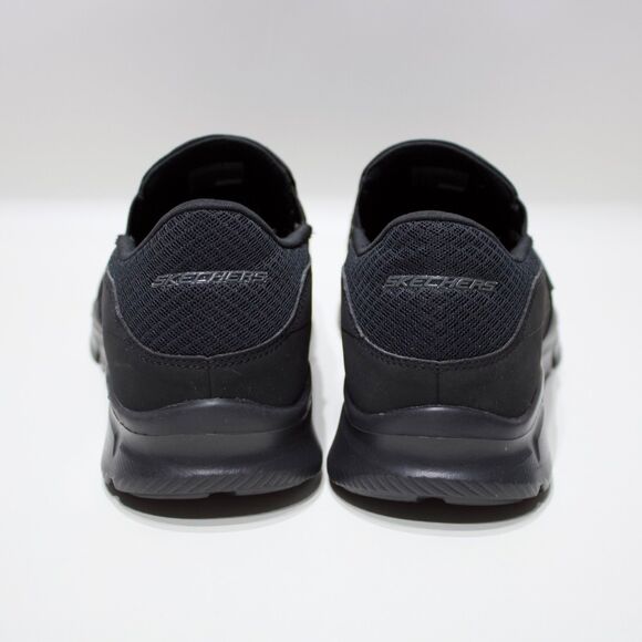 Skechers Equalizer Memory Foam Slip On Black Sneakers Men Size 11 - Minimal Wear - Picture 7 of 15